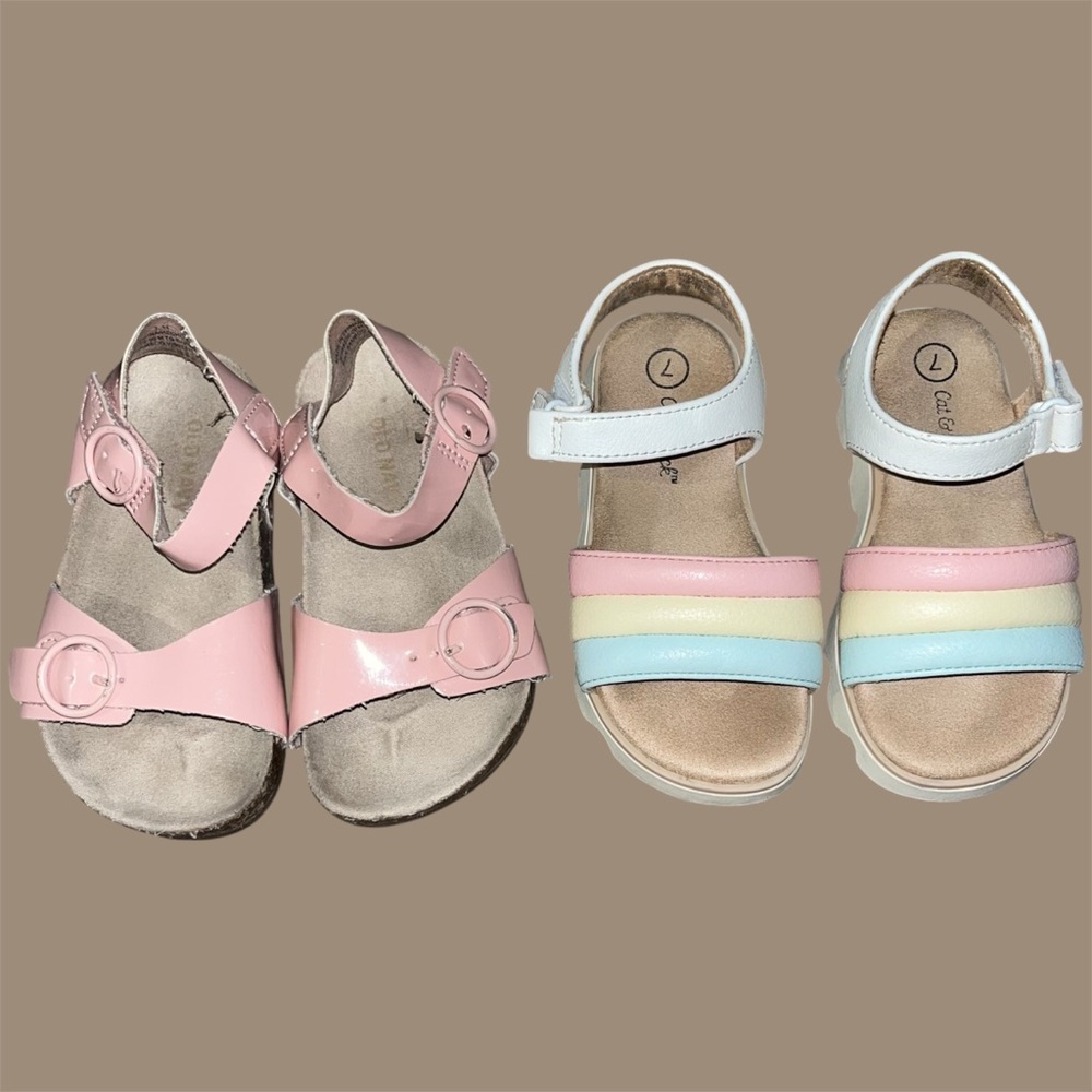 Old Navy Kids Pink and Pastel Sandals